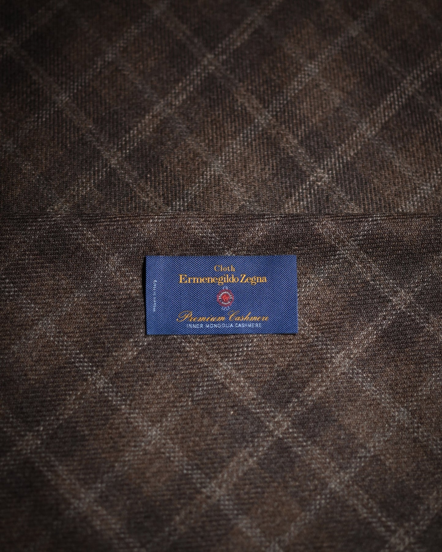 Zegna Vintage "Inner Mongolian Cashmere" Country Check