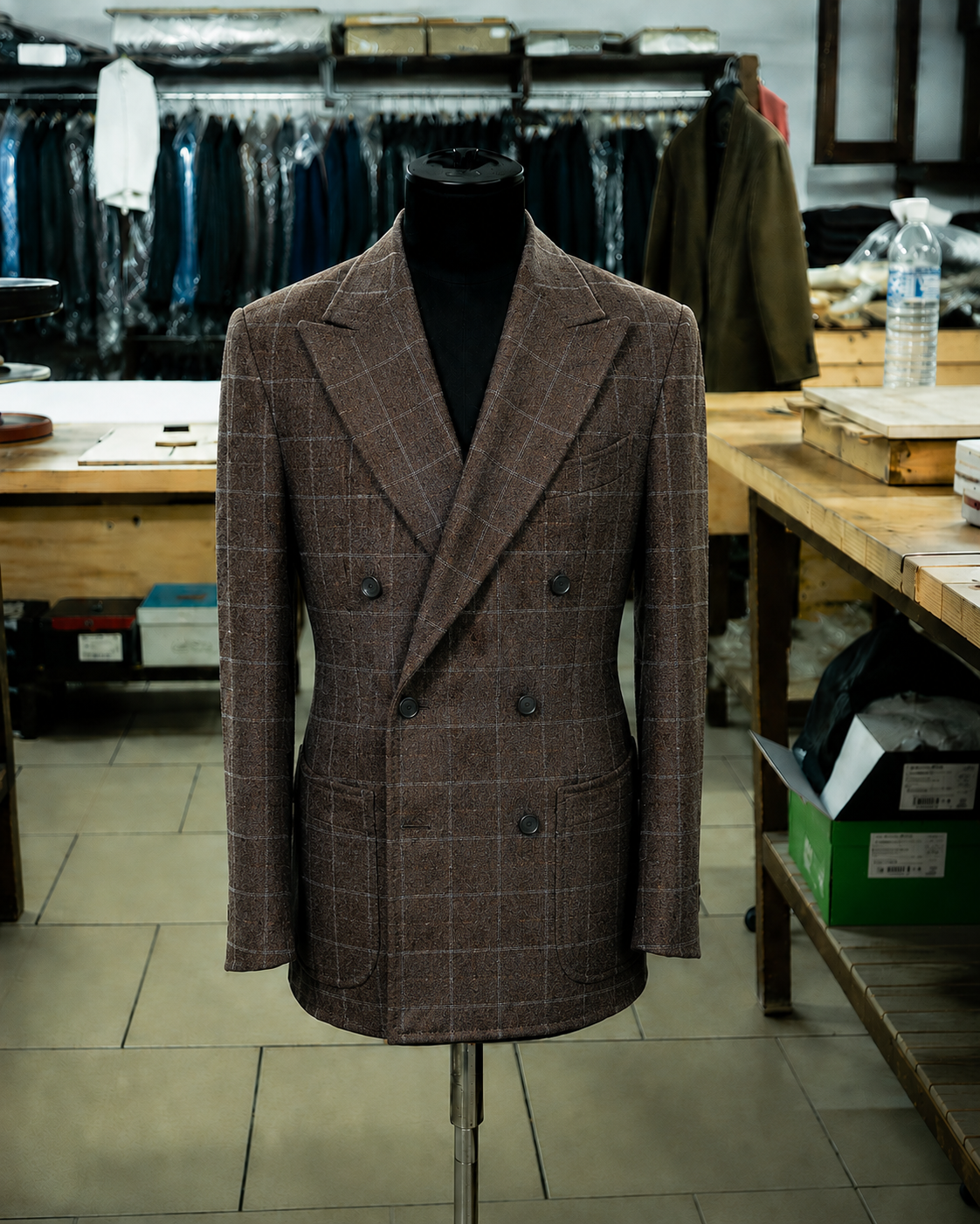 Zegna Vintage "Inner Mongolian Cashmere" Country Check